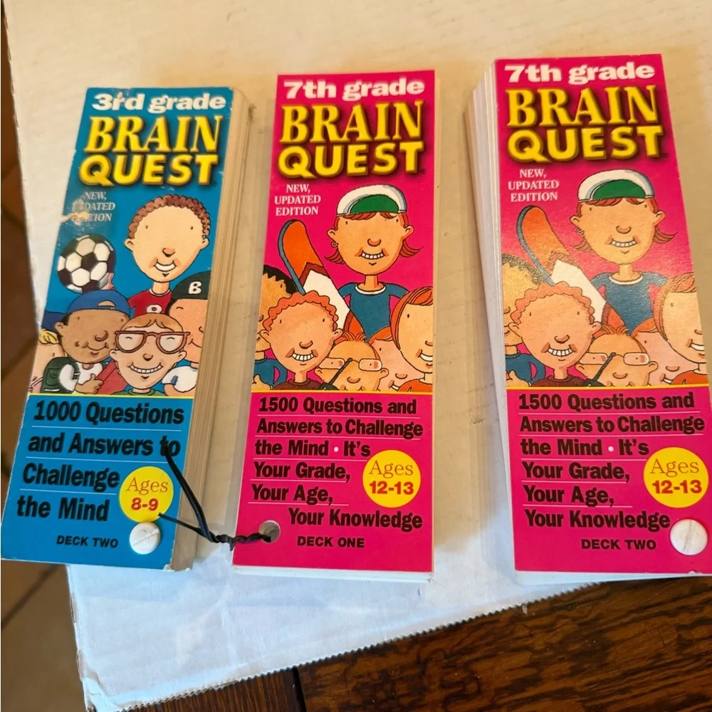 Kids Quiz Deck - Blue and Pink